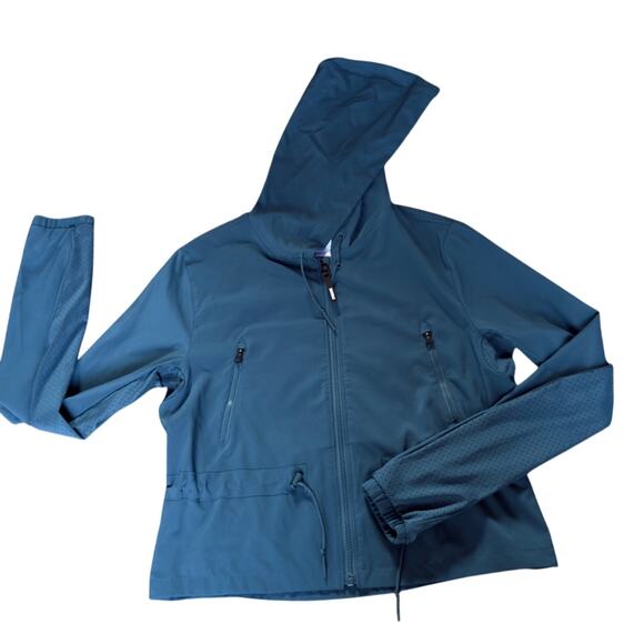 Gymshark Blue Full Zip Lightweight Jacket Size S Athleisure Outwear Workout - Picture 5 of 8